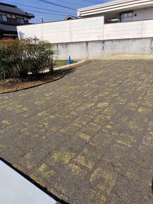 天然芝貼り工事